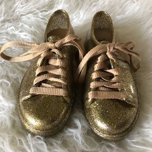 Girls Melissa Sneakers - Gold Glitter